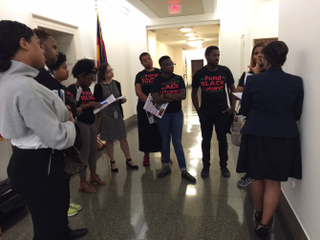 Movement For Black Lives activists on Capitol Hill.